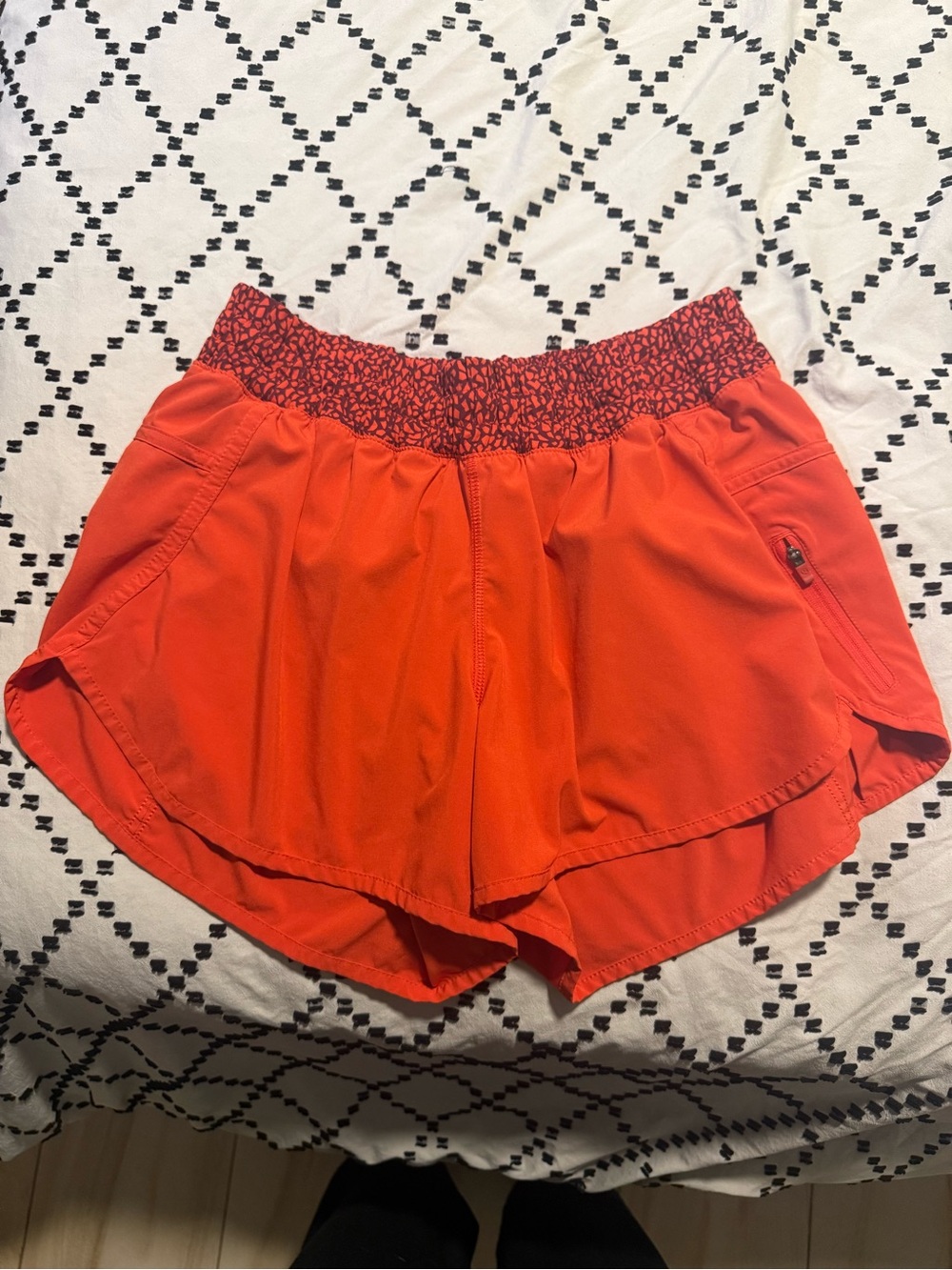 Lululemon Women’s Active Stretch Shorts in Bright Orange